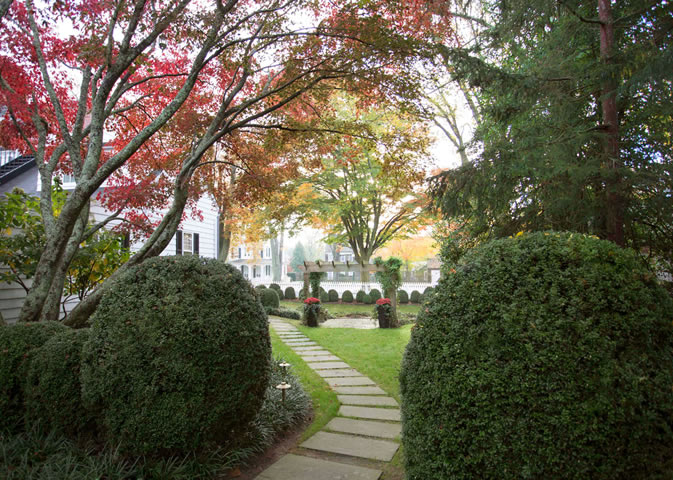 1770 House Exterior with fall foliage